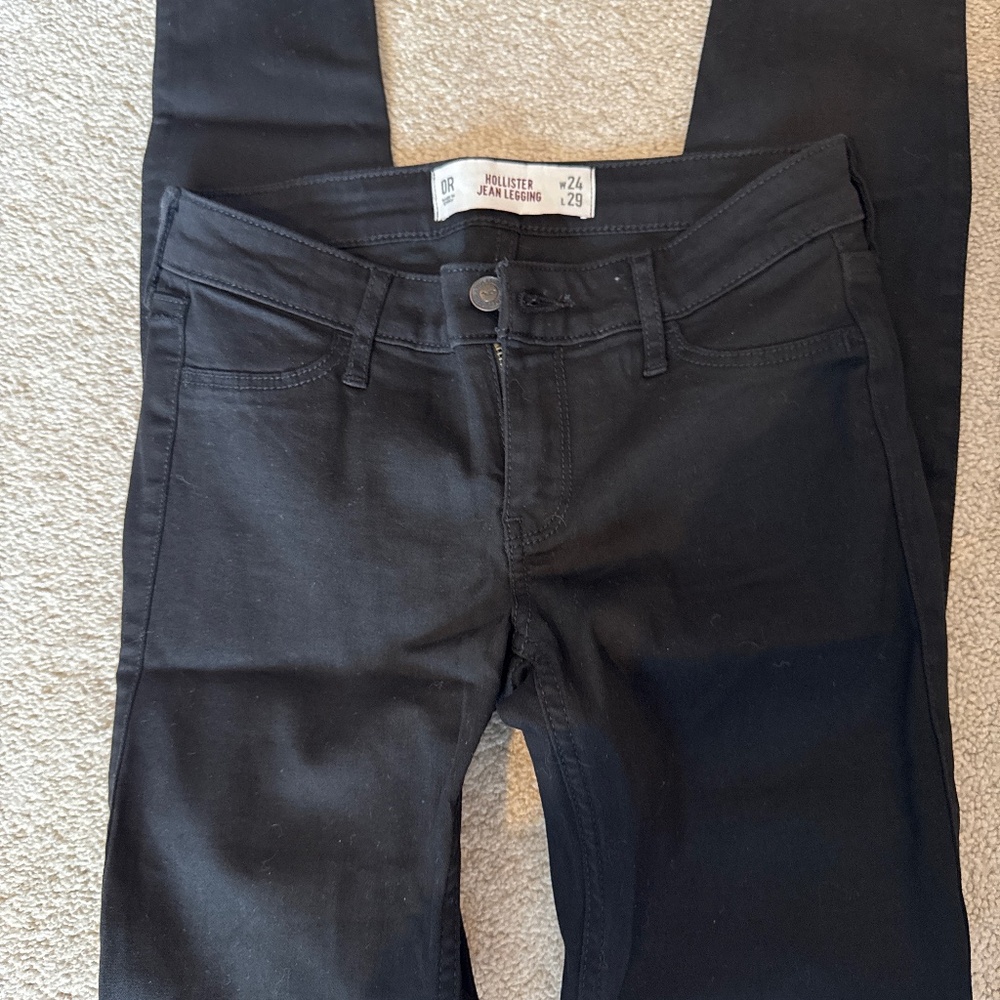 Hollister new Jean leggings 0R black